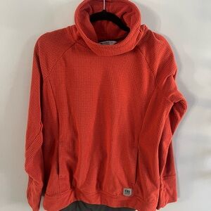 Outdoor Research Coral Grid Waffle Funnel Neck Pullover